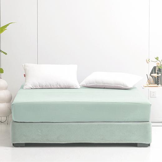 多喜爱 元气colour舒适床笠 妍紫/松石绿/樱花粉/浅绿/海洋蓝/豆沙粉/喵芙 A类标准 28cm高围布 床笠单件床罩全包席梦思床垫套保护罩 商品图1