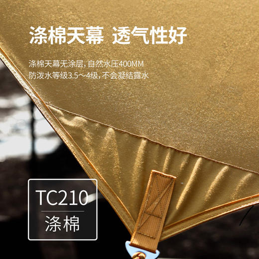 精品SunnyFeel户外露营超大防风小怪兽防晒天幕_便携式野营六角涤棉天幕 商品图1