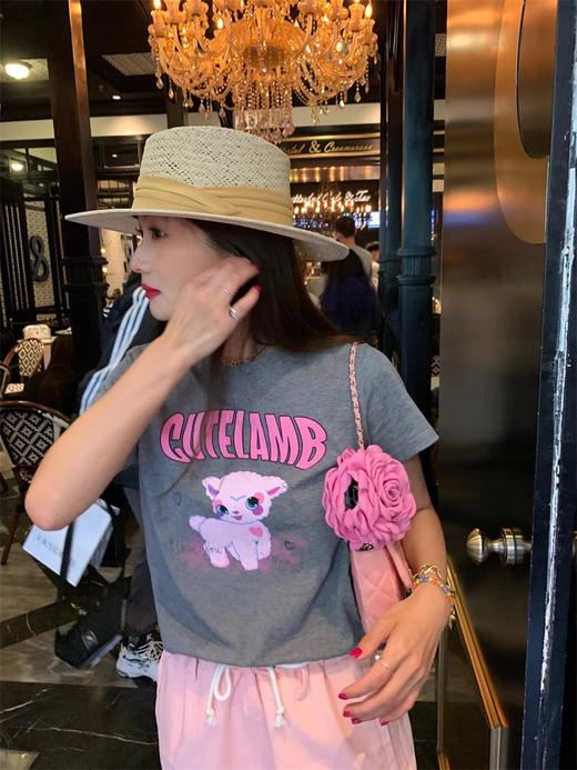 宠萌爱心羊咩咩棉T恤 商品图8