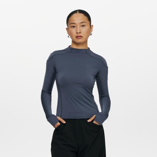 oneup运动防晒侧拉链长袖T恤 商品图3