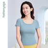 凡圣瑜伽木耳边圆领短袖FC15317 商品缩略图8