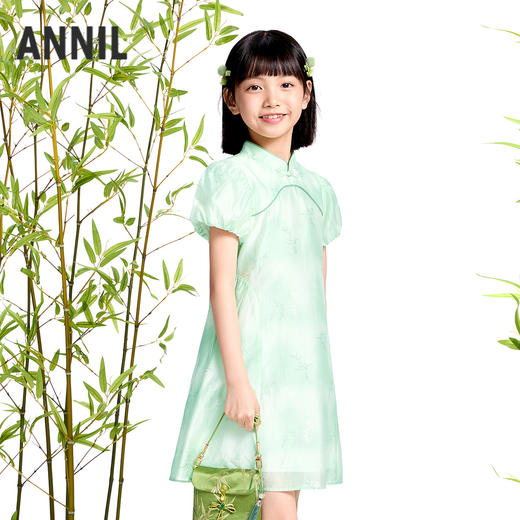 女童短袖连衣裙夏季新款安奈儿童装实体店同款AG523610 商品图1