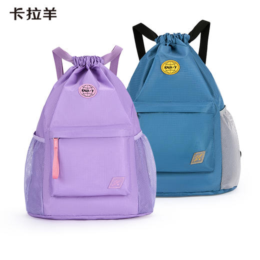 【抽绳篮球包】卡拉羊超轻云朵便携双肩包休闲运动多功能包 CX5903 商品图6