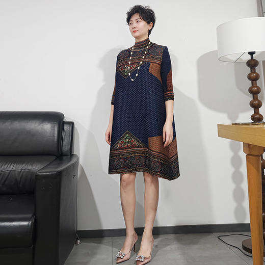 SAINT L’UCK/圣媛女装时尚褶皱连衣裙SA125L03 商品图1