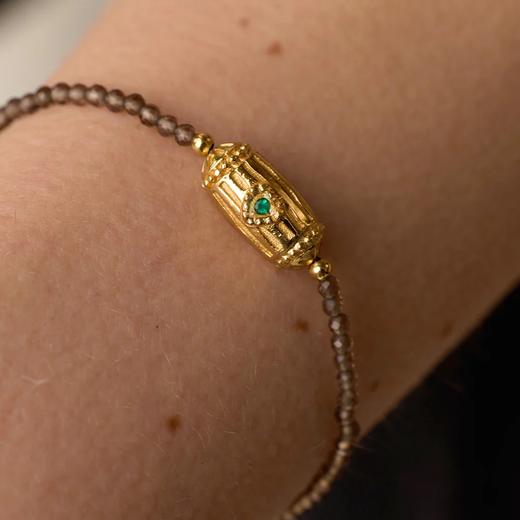 北京仓｜Dorothee sausset-Rakhi-烟熏色石英  转运珠 手链［法国设计师］ 商品图0