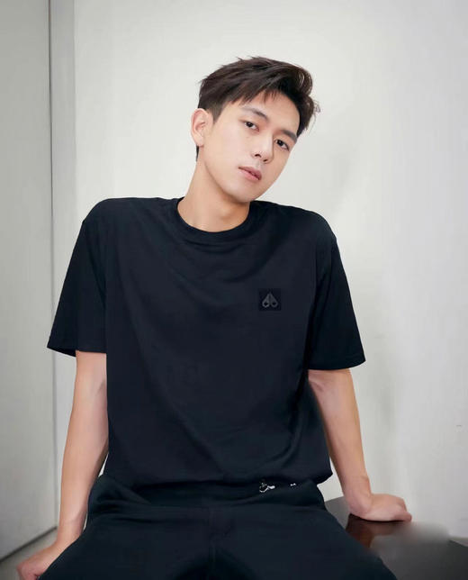 剪刀烫印男士桑蚕丝高端基础T 商品图0