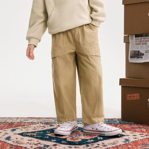 【MQD】男大童秋季百搭经典直筒休闲长裤 商品图1