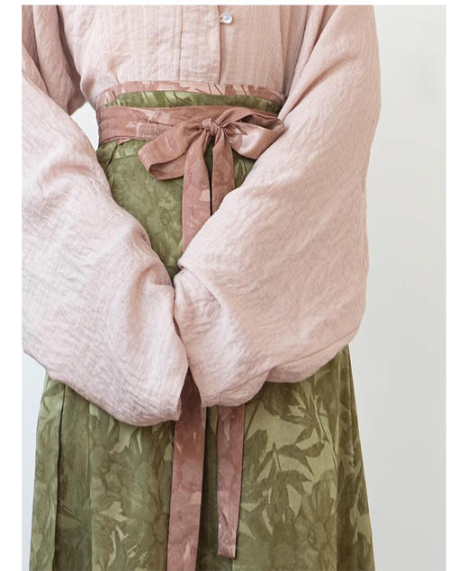 裁缝学苑AS456 唐制垂领衫提花破裙纸样汉服女装天丝样板版型图纸 商品图6