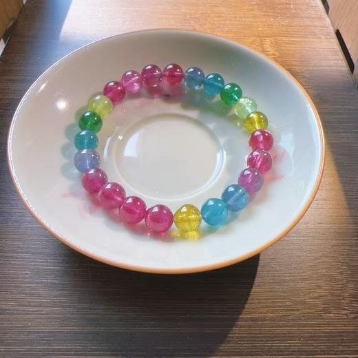 8mm-9mm单圈彩虹碧玺手串 商品图0
