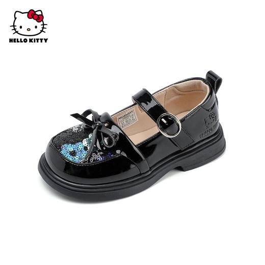 HelloKitty童鞋女童皮鞋春秋宝宝黑色单鞋儿童礼服时装鞋26-36 K4536953 商品图0