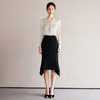 IWY/时髦小姨风穿搭套装新款香槟色长袖衬衫两件套黑色鱼尾半裙B523+S2207 商品缩略图0