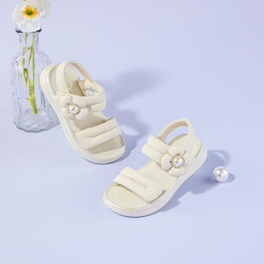 HelloKitty童鞋女童凉鞋夏季款儿童沙滩鞋软底宝宝露趾公主鞋28-35 K4526823 商品图1