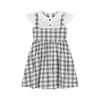 笛莎千与2025夏季新款女童时尚假两件格纹拼接连衣裙 商品缩略图4