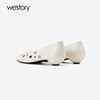 Westory2025年夏季冲孔镂空方头低跟单鞋空凉鞋W25AH59301 商品缩略图2