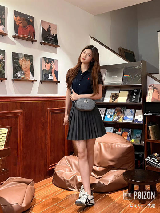 326-9 情侣款 tiger 皮面最新撞色 一脚蹬休闲暴走鞋 商品图2