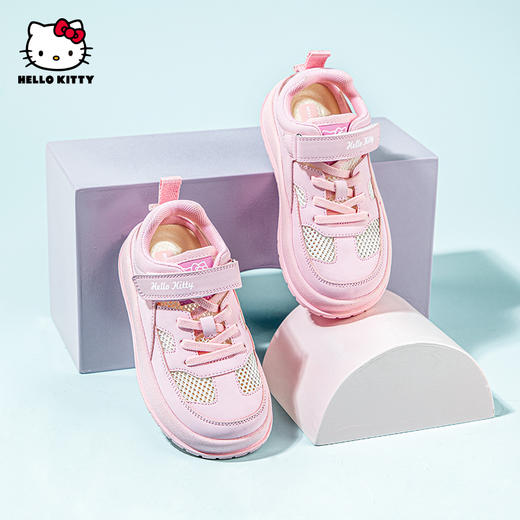 HelloKitty童鞋女童板鞋夏季儿童网鞋透气休闲鞋单网28-35 K4526895 商品图1