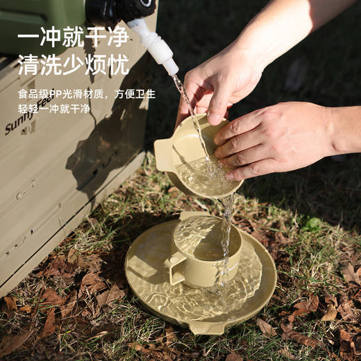 SunnyFeel山扉户外餐具套装_便携野营野餐儿童成人碗筷旅行套装 商品图3