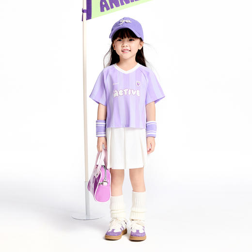 【实体店同款】女童套装夏季新款安奈儿童装XG521683 商品图3