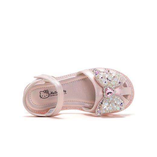 HelloKitty夏季女童软底洋气公主凉鞋女宝宝蝴蝶结包头鞋26-33 K3526882 商品图3