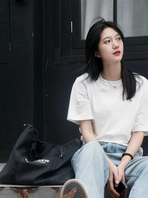 剪刀烫印男士桑蚕丝高端基础T 商品图3