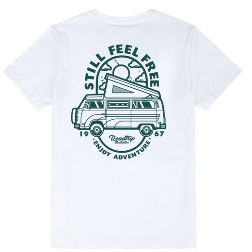 freebase夏日透气短袖T恤户外公路露营风休闲半袖情侣上衣纯色款 NMT-2218 商品图5