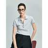 棉仓362601014-初棉50支丝芙珠地POLO法式银扣合体微修身POLO衫 商品缩略图0