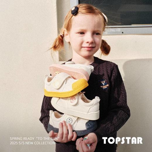 TOPSTAR【春上新】儿童帆布鞋女童男童幼儿园室内鞋宝宝软底鞋2061 商品图4
