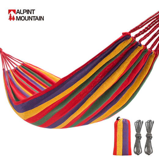 狼行者  户外野营单人绑绳帆布吊床 LXZ-80004 商品图0