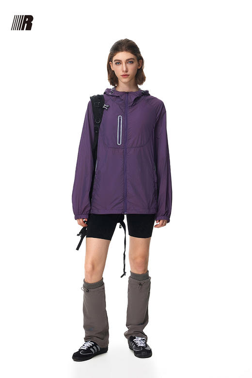 FDR官方店 城市运动轻量凉感皮肤衣防晒服女春夏连帽防紫外线外套 商品图5