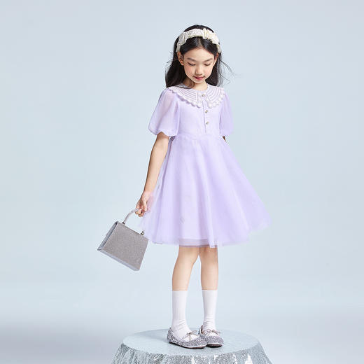 女童短袖礼裙夏季新款安奈儿童装实体店同款AG523664 商品图3