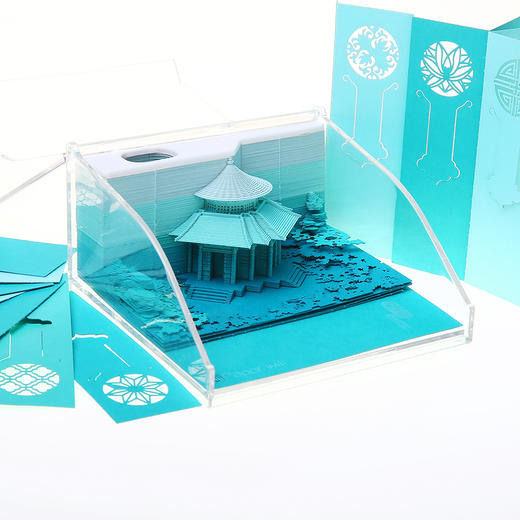 【故宫天坛立体纸雕可撕便签】 角楼祈年殿太和殿御花园春秋纸志便签 商品图8