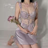 DZ瑰若品牌内衣甜美珍珠链装饰深V钢圈加胸垫吊带睡裙家居服4141 商品缩略图3