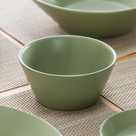 MT013系列餐具 绿色/象牙色 锥形碗/深盘/圆盘 商品图4