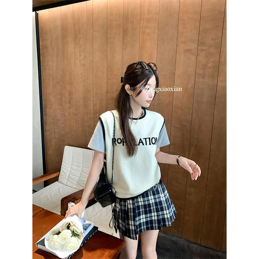 【129元任选2件】现货！蓝格子半身裙 商品图2