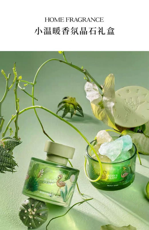 颜值敲高！野兽派无火香薰精油香氛晶石扩香石散香器礼盒装！ 商品图2