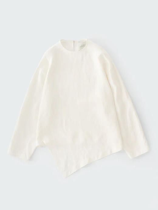 Studio Nicholson 白色bute亚麻可拆卸围巾上衣 商品图7