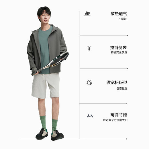 棉仓363811002-棉先生5系原纱防晒UPF300+凉感透气防晒衣男 夏季吸湿速干皮肤衣 商品图1