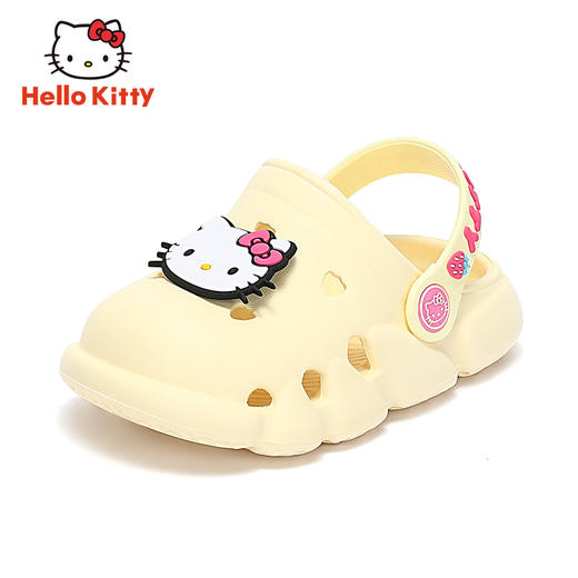 HelloKitty拖鞋女童家居包头洞洞鞋夏季儿童室内软底凉拖20-34 K1825509 商品图1