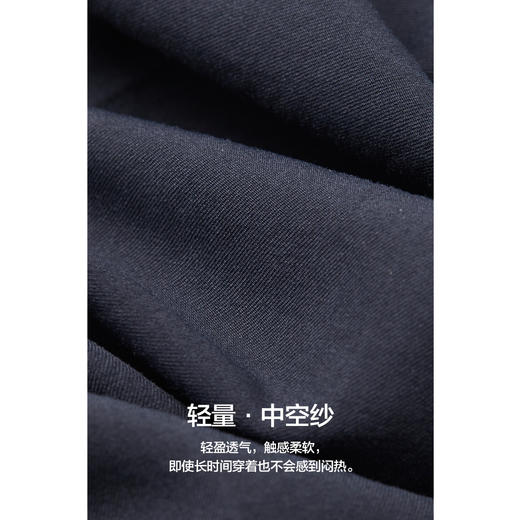 棉仓362818001-中空纱双褶宽松锥型休闲西裤 商品图1