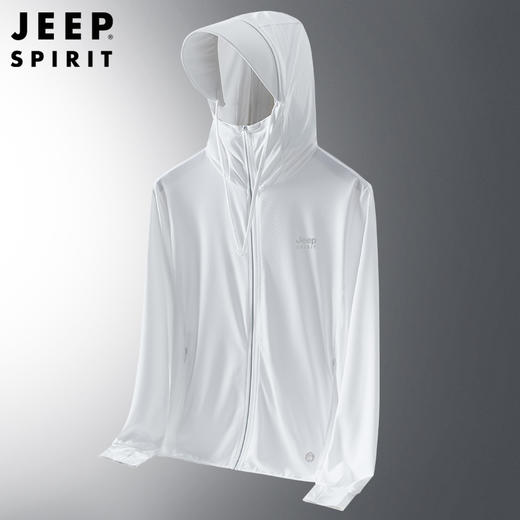 JEEP冰丝防晒衣夏季2025新款防紫外线户外透气薄款钓鱼防晒服男女同款 商品图3
