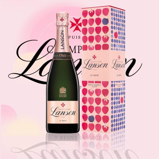 【香槟礼盒装】兰颂桃红天然型香槟起泡葡萄酒(水果市场礼盒）750ml Lanson Le Rose Brut With Fruit Market Gift Box Nv 商品图1