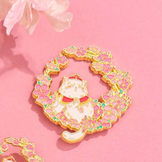 [宫廷御猫冰箱贴]可爱故宫猫咪高颜值金属冰箱贴徽章钥匙扣文创中国风旅游纪念品礼物 商品图4