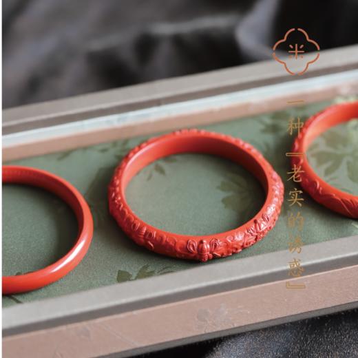 米马饰品 天然原款高含量朱砂手镯  吉祥八宝  繁花似锦 商品图1