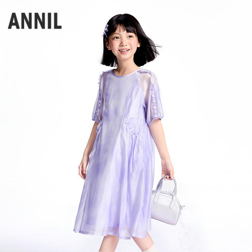 【实体店同款】女童短袖连衣裙夏季新款安奈儿童装AG523604 商品图1