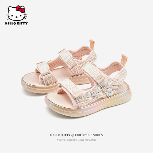 hellokitty童鞋儿童凉鞋夏季女童沙滩鞋甜美小学生公主鞋28-35 K4526818 商品图1