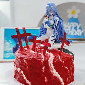 绫波丽红色海洋蛋糕