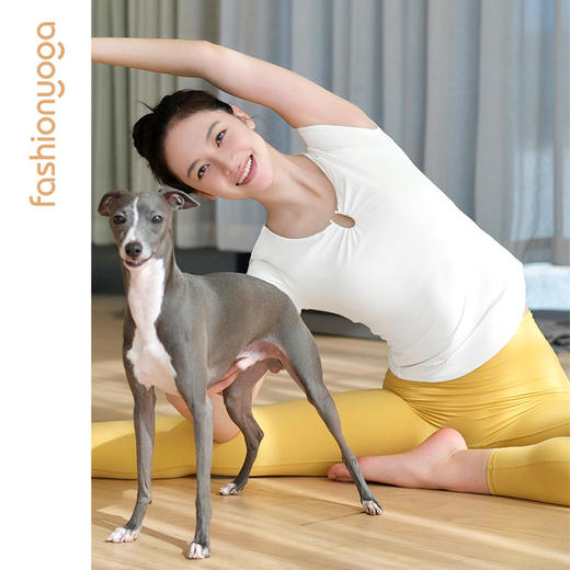 凡圣瑜伽V领金属环扣短袖FC15332 商品图2