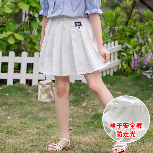 【清凉衬衫搭配百褶裙，超时尚！】女童套装2025夏季新款 亲子装中大童夏装 衬衫儿童百褶裙子两件套-QQ 商品图6