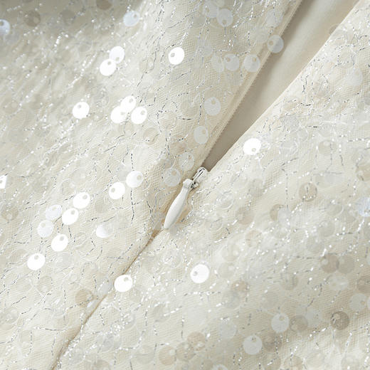 重工亮片时尚高腰设计感名媛直筒半身裙WLZD2501603 商品图2