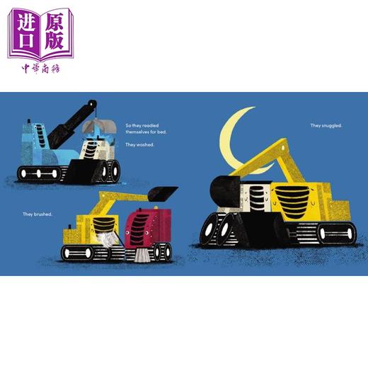 【中商原版】挖掘机与小浣熊 The Digger and the Dark 英文原版 儿童绘本 亲子读物 图画故事书 进口童书 精装 4-8岁 商品图2